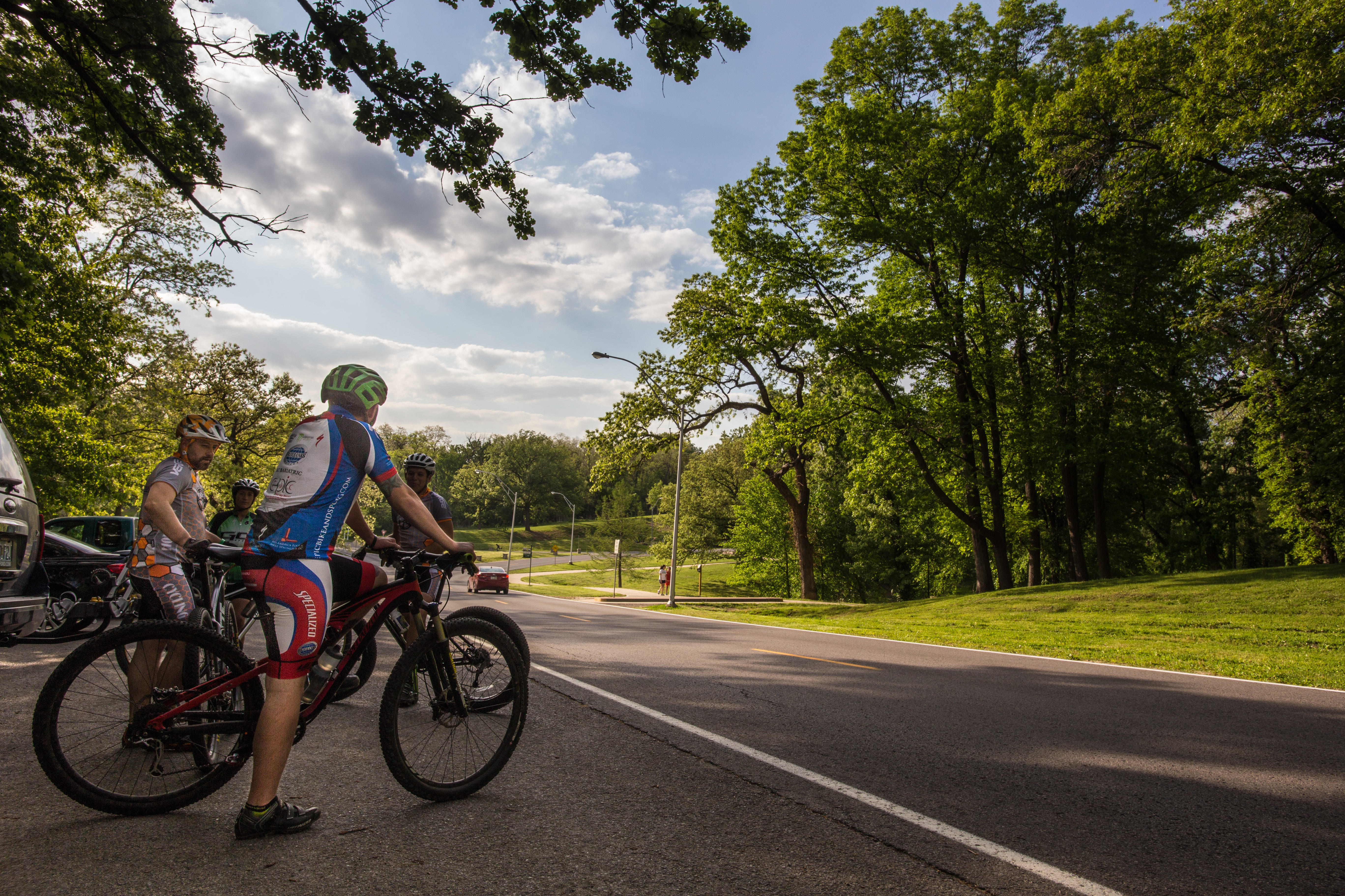 Mountain bikers frequently take advantage of many vast trails systems that are scattered along St. Joseph's Parkway. (Photo by: Patrick P. Evenson)
