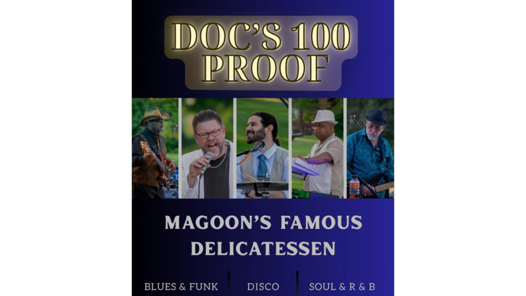 Doc’s 100 Proof performing a Sunday Matinee Dance Party at Magoon’s Famous Delicatessen in St. Joseph.