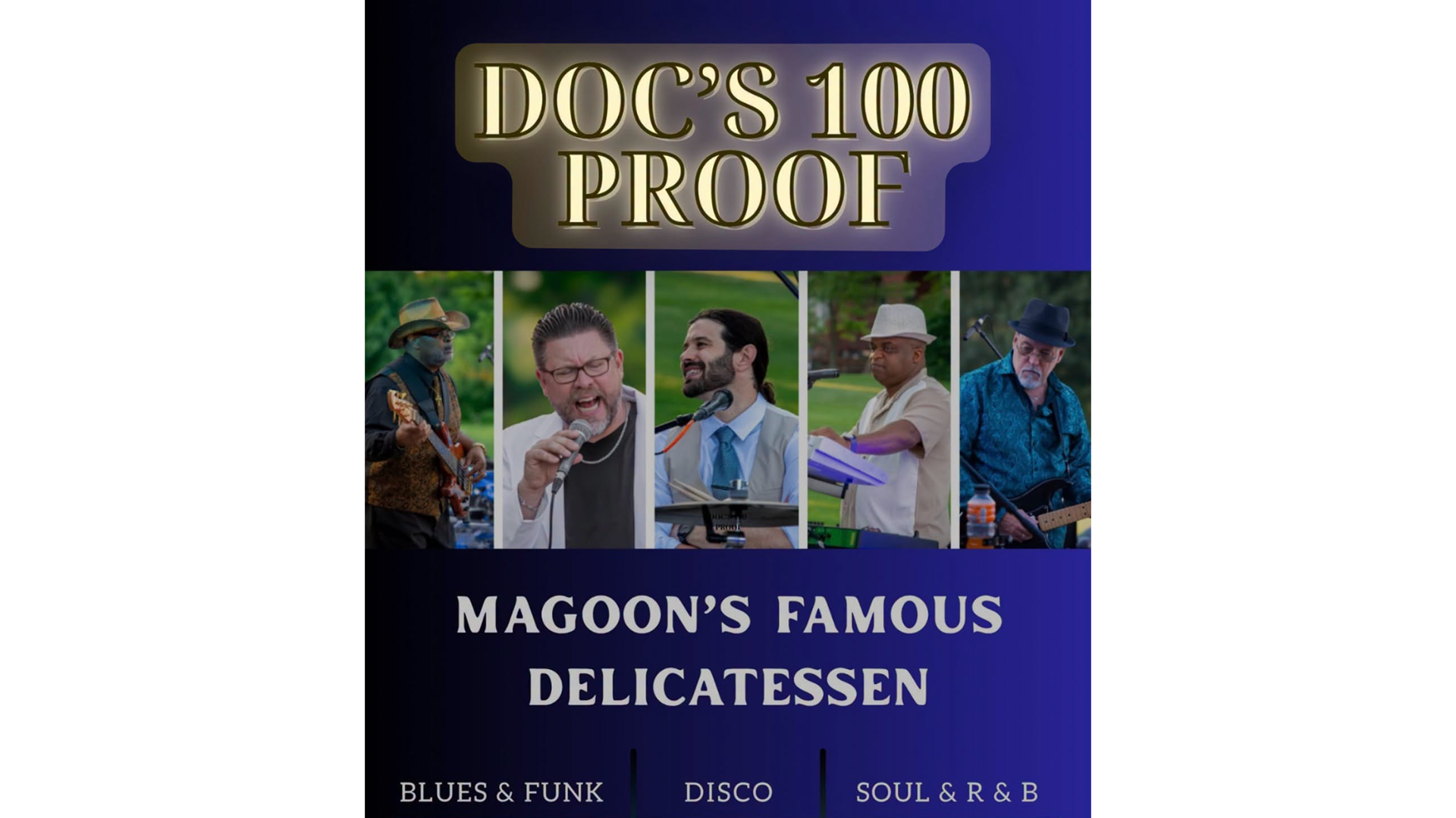 Doc’s 100 Proof performing a Sunday Matinee Dance Party at Magoon’s Famous Delicatessen in St. Joseph.