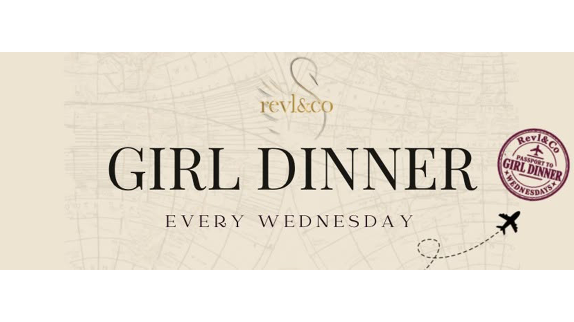 Girl Dinner every Wednesday at revl&co in Downtown St. Joseph, Missouri, featuring a prix fixe menu and selected wine.