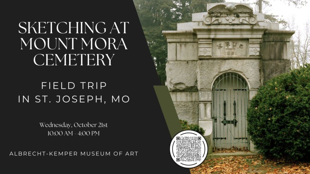 Sketching at Mount Mora Cemetery