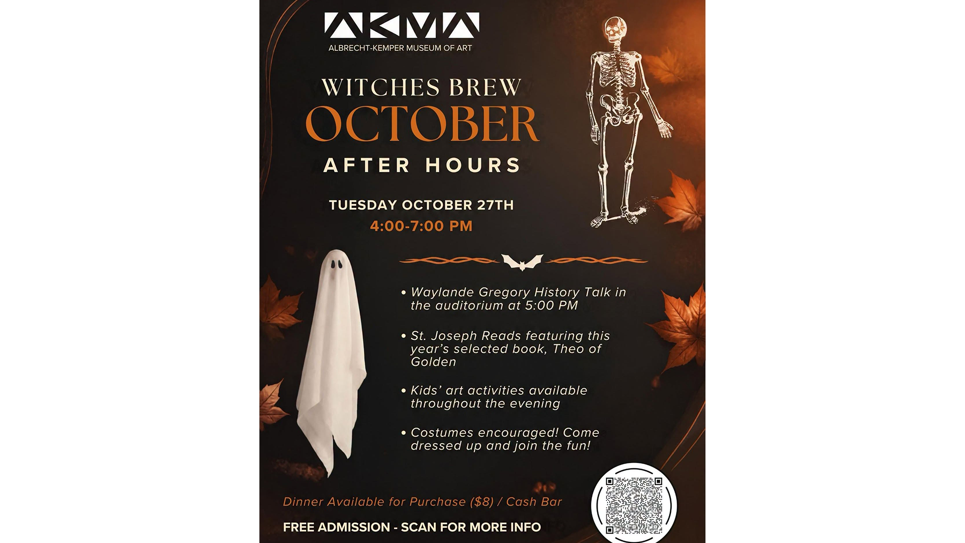 Witches Brew October After Hours at the Albrecht-Kemper Museum of Art in St. Joseph, Missouri, on October 27, 2026.